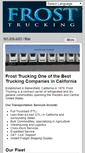 Mobile Screenshot of frostsales.com